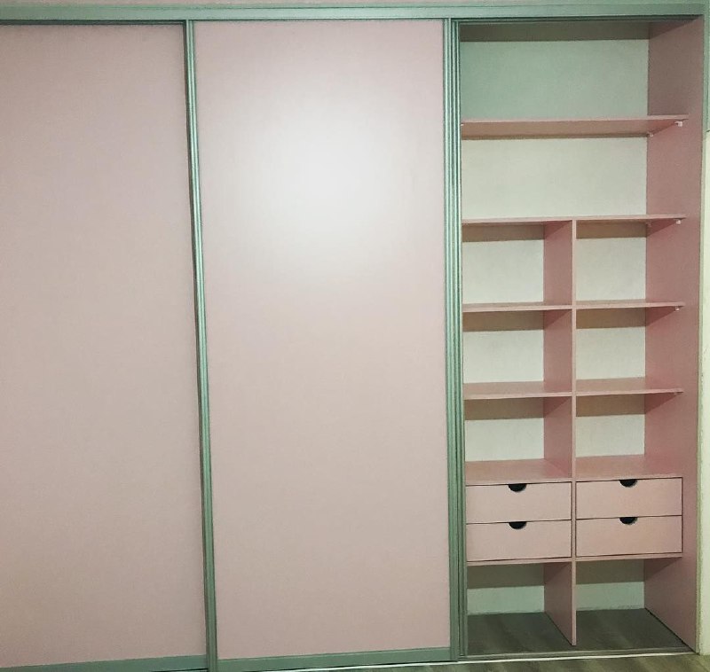 Продолжение пастельных шкафов)) заполнение ниши, верхняя...